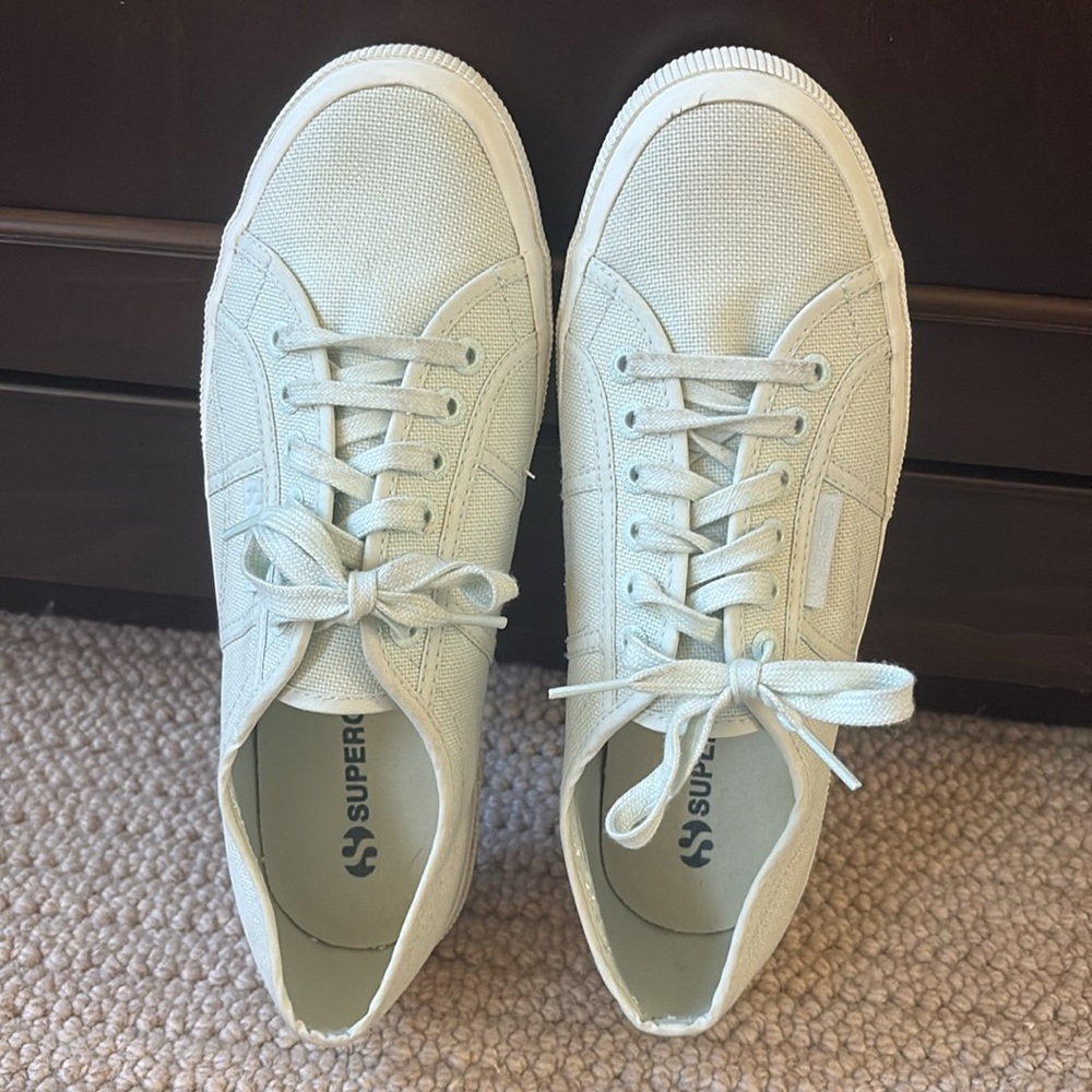 Superga Light Aqua / Seafoam Green Sneakers - Size 41 ( Us 10.5 /11)